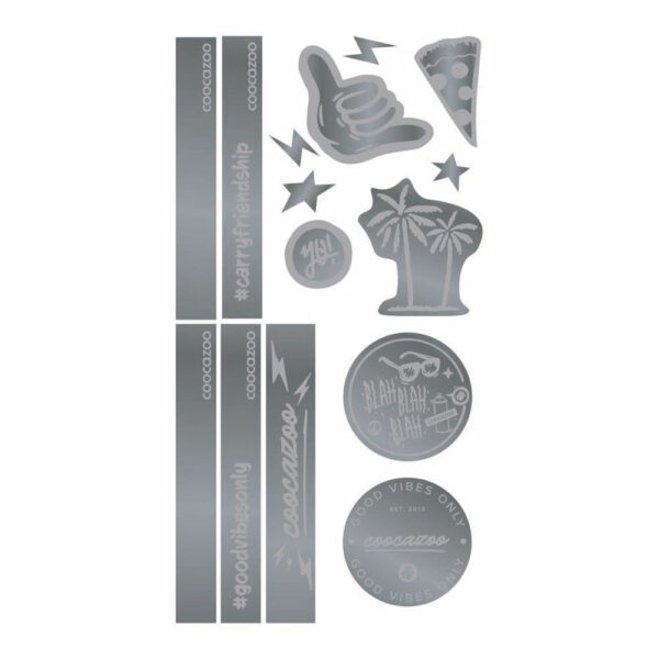 coocazoo Reflektierendes Sticker-Set Silver