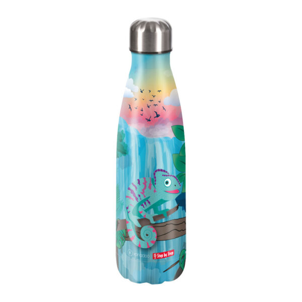 Step by Step Edelstahl-Trinkflasche 500 ml Chameleon Joshy