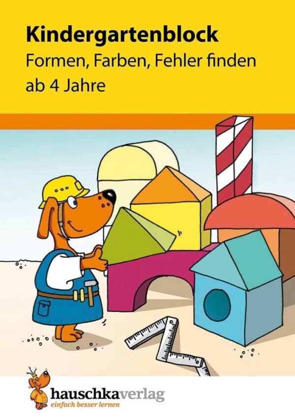 Hauschka Verlag 621 Kindergartenblock - Formen, Farben, Fehler finden