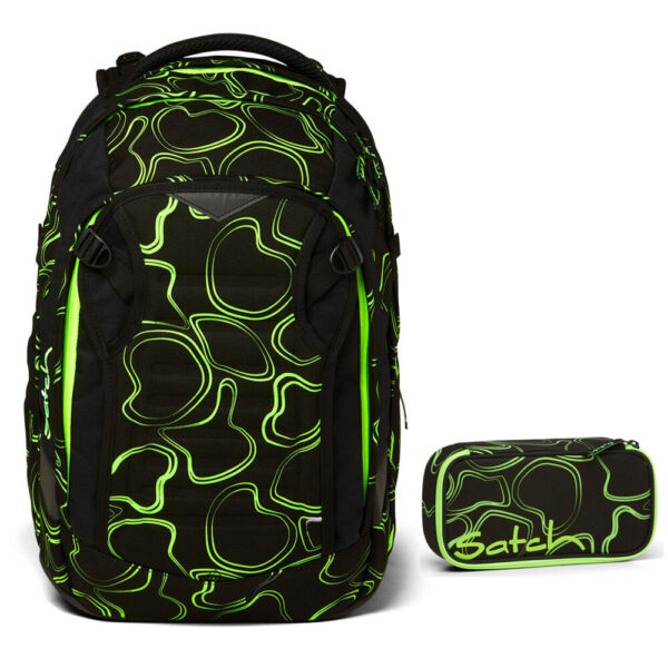 Satch Match Schulrucksack-Set 2tlg Green Supreme