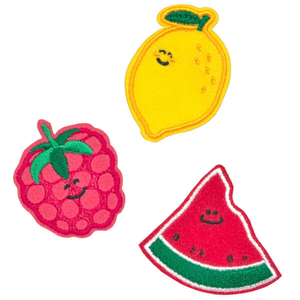 LÄSSIG Textil Sticker-Set 3tlg Fruits