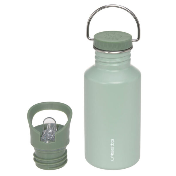 LÄSSIG Edelstahl Trinkflasche 0,5 L Green