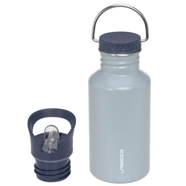 LÄSSIG Edelstahl Trinkflasche 0,5 L Light Blue