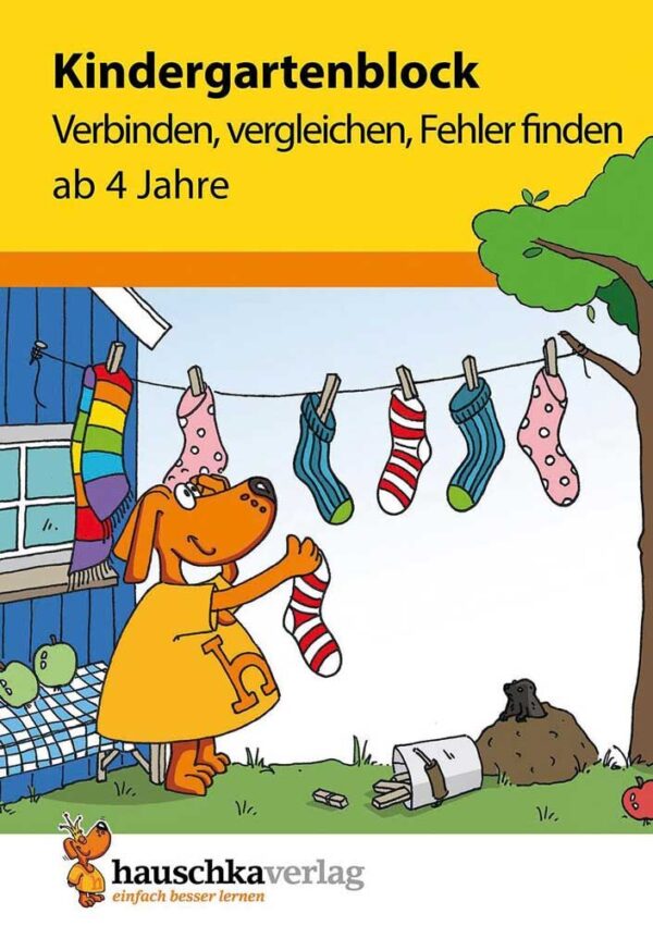 Hauschka Verlag 622 Kindergartenblock - Verbinden, vergleichen, Fehler finden