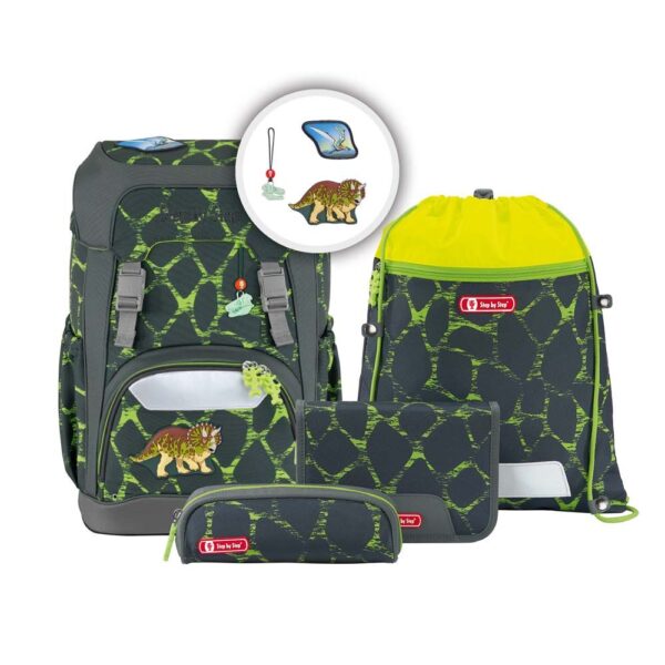 Step by Step GIANT Schulranzen-Set 5tlg Dino Tres