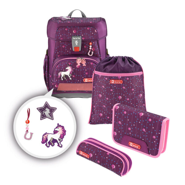 Step by Step CLOUD Schulranzen-Set 5tlg Dreamy Unicorn