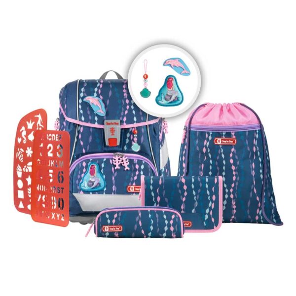 Step by Step 2IN1 PLUS Schulranzen-Set 6tlg Mermaid Bella