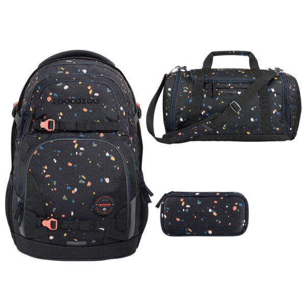 coocazoo PORTER Schulrucksack-Set 3tlg Sprinkled Candy