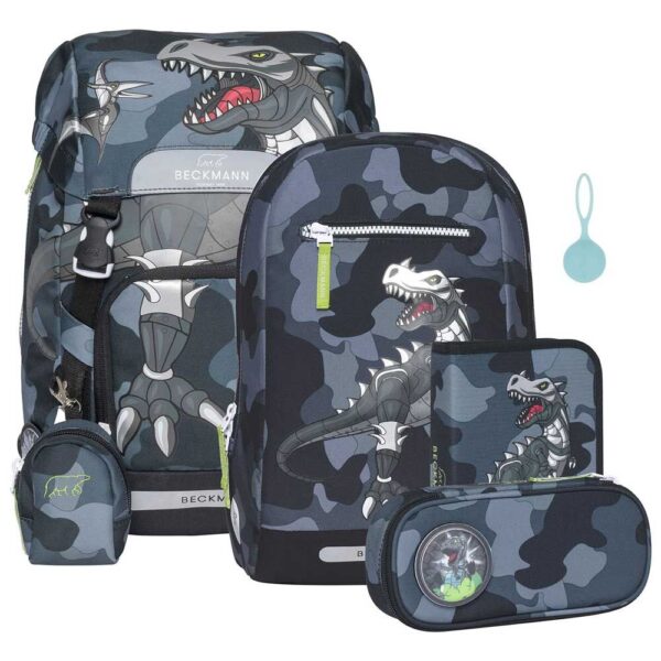 Beckmann Classic 22L Schulrucksack-Set 6tlg Camo Rex