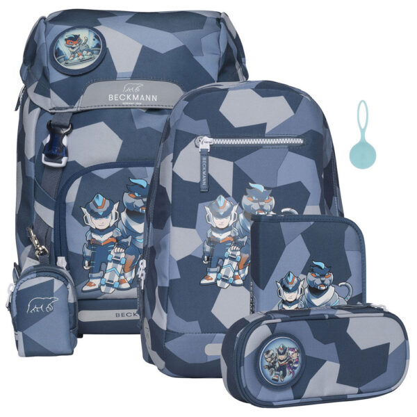 Beckmann Classic 22L Schulrucksack-Set 6tlg Tiger Race