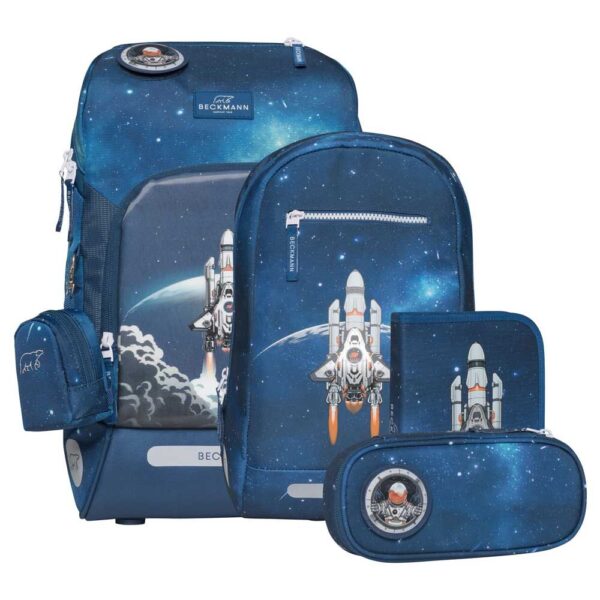 Beckmann Active Air FLX Schulrucksack-Set 6tlg Space Mission