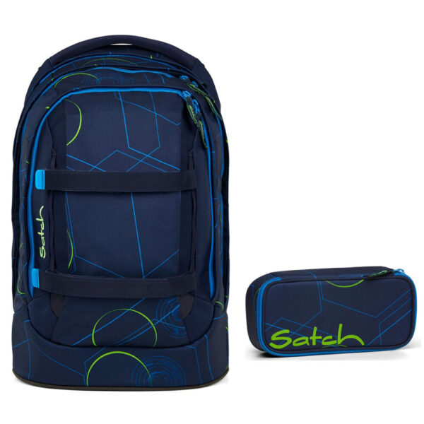 Satch Pack Schulrucksack-Set 2tlg Blue Tech 2.0