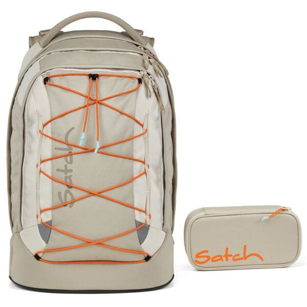 Satch Pack Schulrucksack-Set 2tlg Crossed Sand