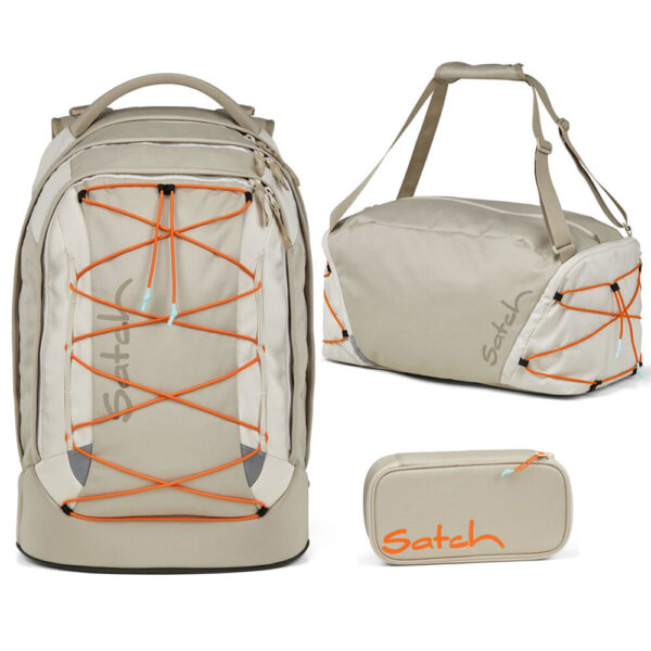 Satch Pack Schulrucksack-Set 3tlg Crossed Sand