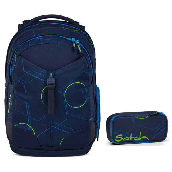 Satch Match Schulrucksack-Set 2tlg Blue Tech 2.0