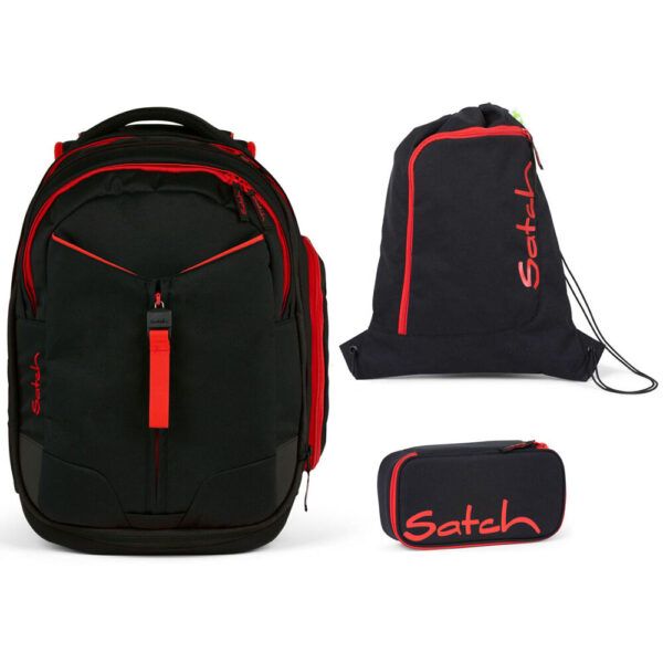 Satch Match Schulrucksack-Set 3tlg Fire Phantom BU