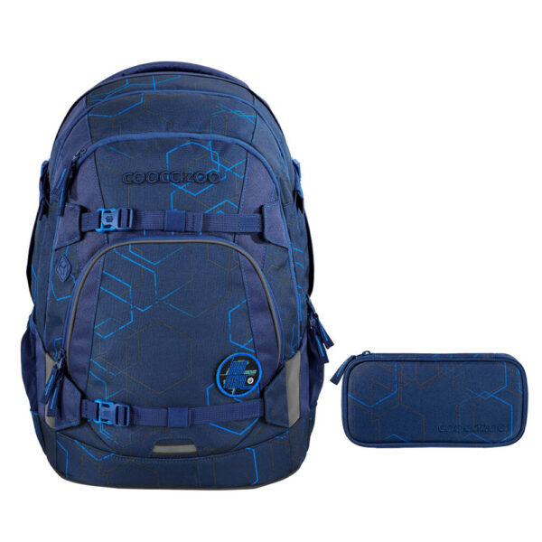 coocazoo MATE Schulrucksack-Set 2tlg Blue Motion