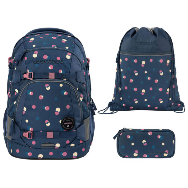 coocazoo MATE Schulrucksack-Set 3tlg mit TB Bubble Dreams