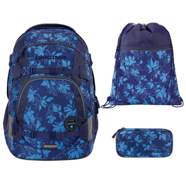 coocazoo MATE Schulrucksack-Set 3tlg mit TB Tropical Night