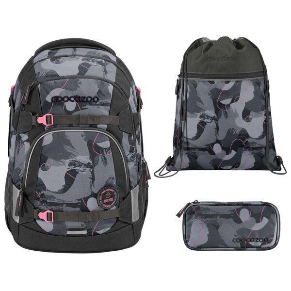 coocazoo MATE Schulrucksack-Set 3tlg mit TB Bubble Brush