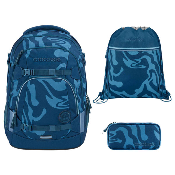 coocazoo MATE Schulrucksack-Set 3tlg mit TB Breaking Waves