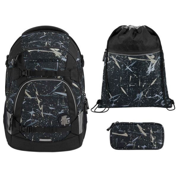 coocazoo MATE Schulrucksack-Set 3tlg mit TB Reflective Splash