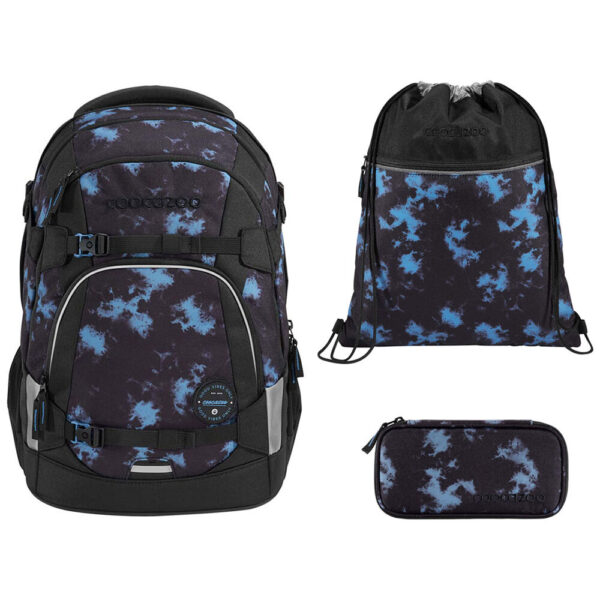 coocazoo MATE Schulrucksack-Set 3tlg mit TB Midnight Dust