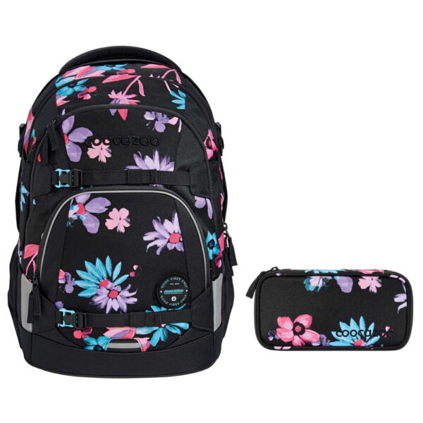 coocazoo MATE Schulrucksack-Set 2tlg Floral Artnight