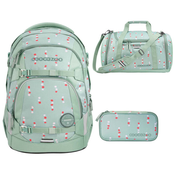 coocazoo MATE Schulrucksack-Set 3tlg Dancing Dots