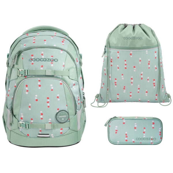 coocazoo MATE Schulrucksack-Set 3tlg mit TB Dancing Dots