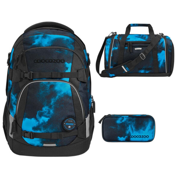 coocazoo MATE Schulrucksack-Set 3tlg Mystic Clouds