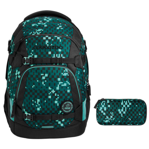 coocazoo MATE Schulrucksack-Set 2tlg Pixel Blox