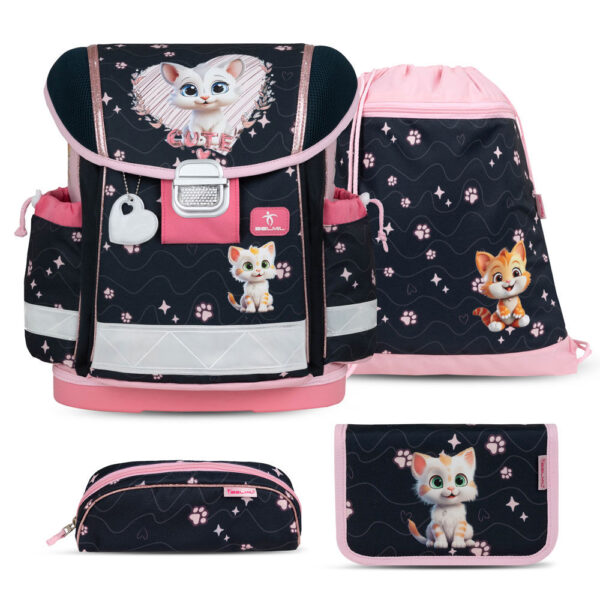 Belmil Classy Schulranzen-Set 4tlg Cute Kitten 2024