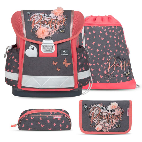 Belmil Classy Schulranzen-Set 4tlg Bloomy Blossom