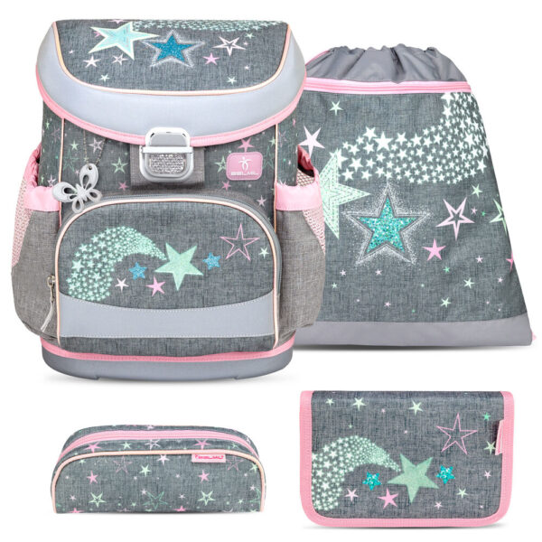 Belmil Mini-Fit Schulranzen-Set 4tlg Shine Bright