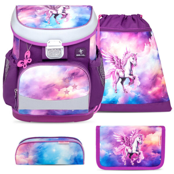 Belmil Mini-Fit Schulranzen-Set 4tlg Pegasus