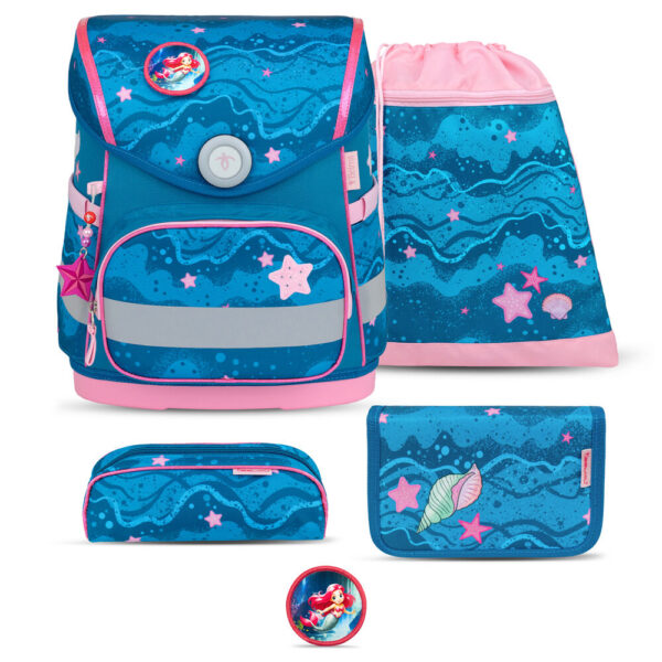 Belmil Compact Schulranzen-Set 4tlg Mermaid