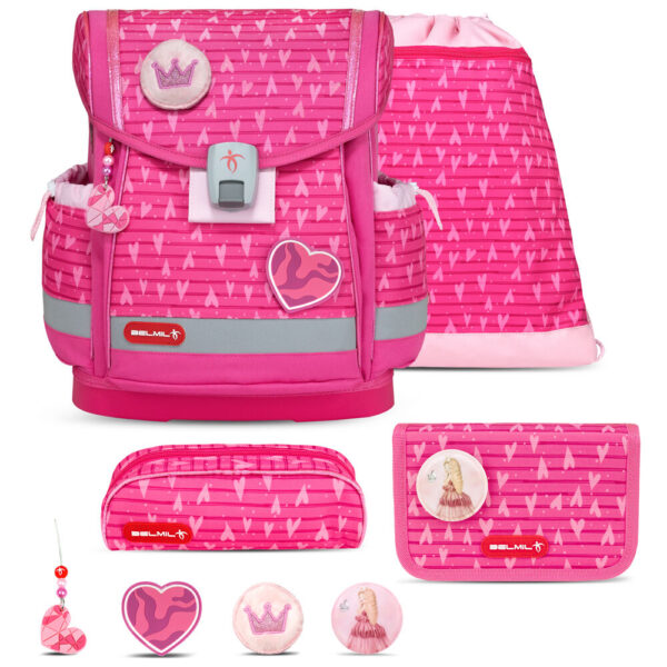 Belmil Classy Plus Schulranzen-Set 5tlg Princess