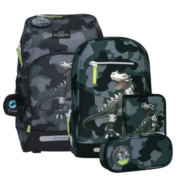 Beckmann Active Air FLX Schulrucksack-Set 6tlg Camo Rex