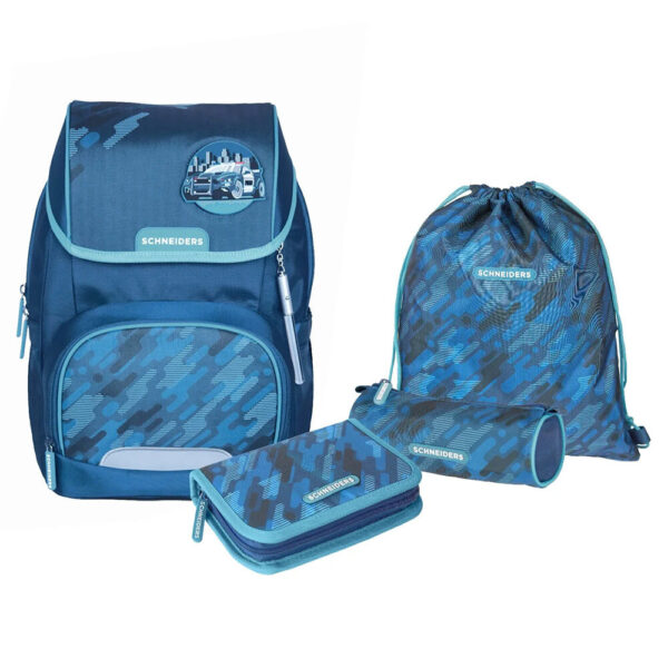 Schneiders Ergojet Schulranzen-Set 6tlg Camo Blue