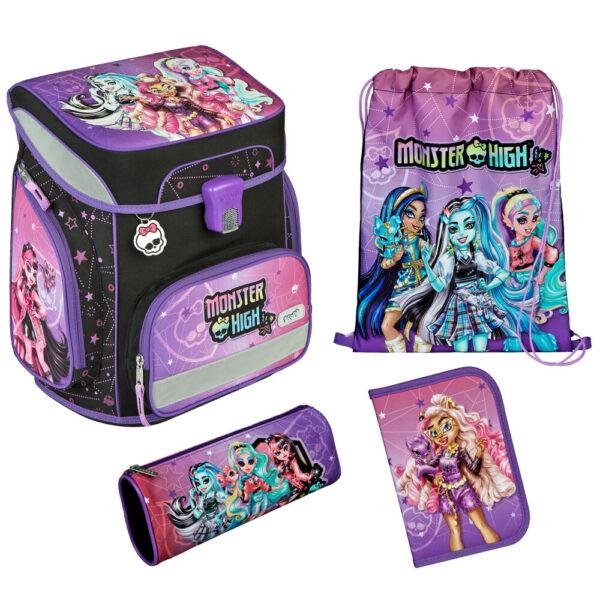 Scooli EasyFit Schulranzen-Set 5tlg Monster High