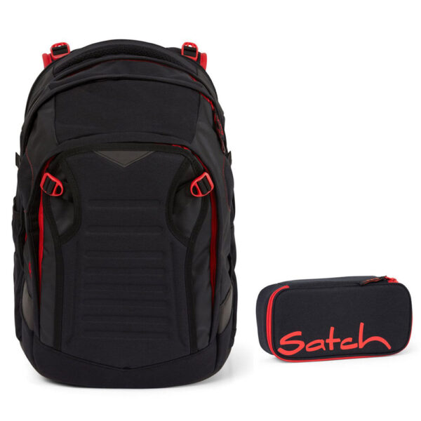 Satch Match Schulrucksack-Set 2tlg Fire Phantom