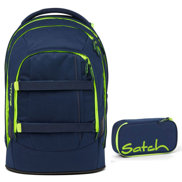 Satch Pack Schulrucksack-Set 2tlg Toxic Yellow