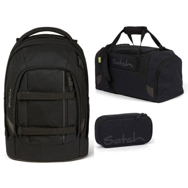 Satch Pack Schulrucksack-Set 3tlg Blackjack