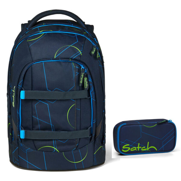 Satch Pack Schulrucksack-Set 2tlg Blue Tech