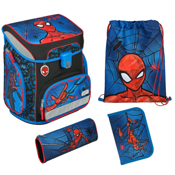 Scooli EasyFit Schulranzen-Set 5tlg Spider-Man 2025